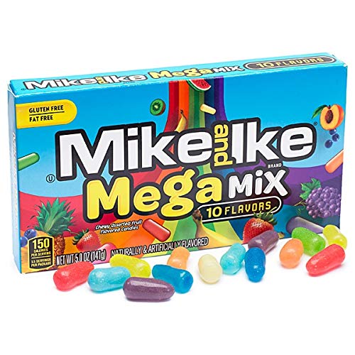 Mike & Ike Mega Mix 10 sabores mastigáveis sabor