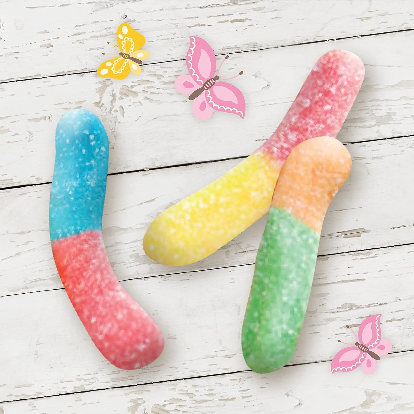 Gummy Worms, Novelty Easter Egg Candy, Easter Basket Gift, 3.5 Ounce