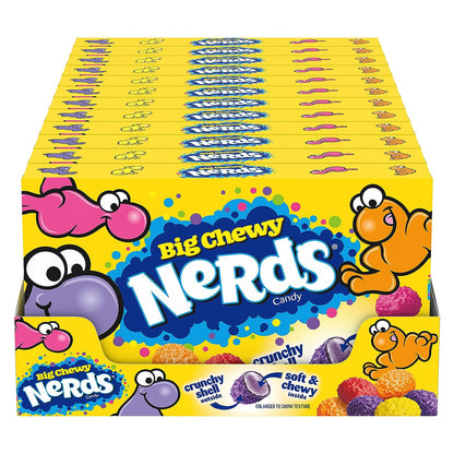 Nerds Big Chewy Candy, 4.25 Ounce Movie Theater Candy Box (Pack of 12)