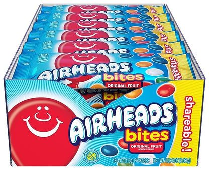 Airheads Candy Bites 4oz Box of 18 Packs