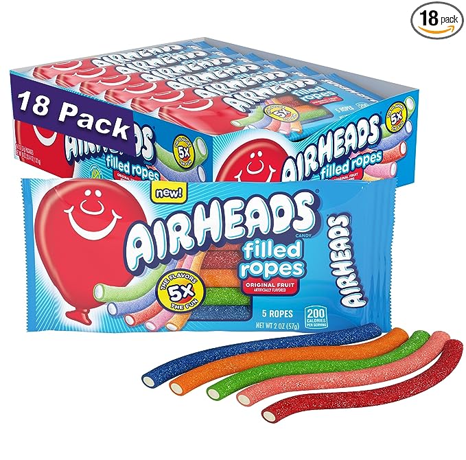 Airheads Soft Filled Ropes Candy